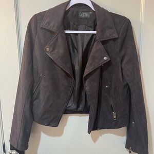 Brown suede fall jacket from Nordstrom